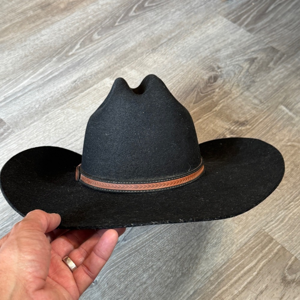 Cody James Black 3X Wool Blend Western Cowboy Hat Size 6 7/8 Made in USA